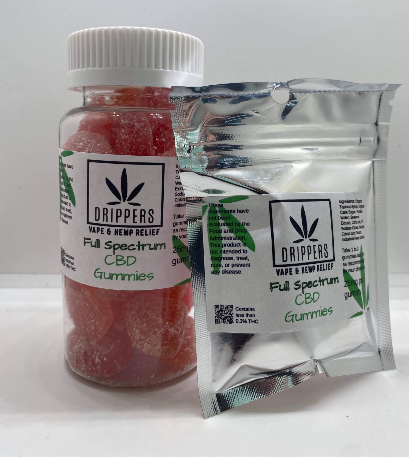 Full Spectrum CBD Gummies - 25mg 30ct - Drippers CBD